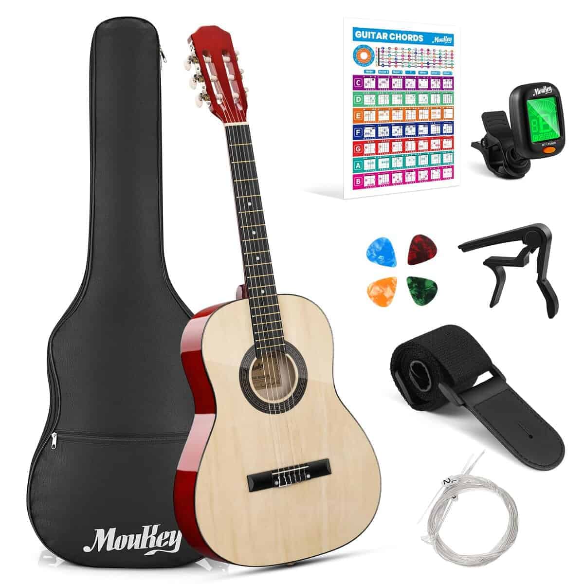 Guitarra Acústica Moukey 36" para -Natural