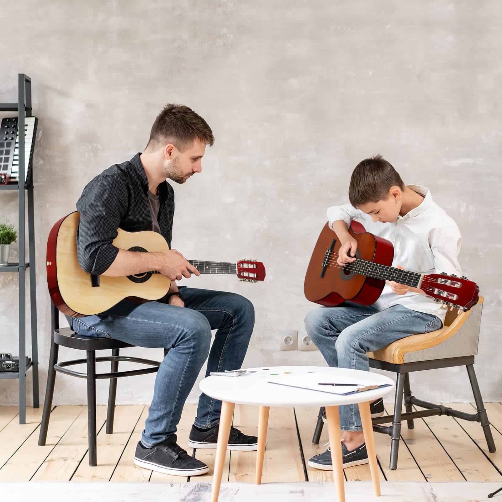 Guitarra Acústica Moukey 36" para -Marrón - Imagen 9