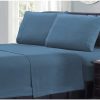 Juego de sábanas de franela de algodón -Azul Claro