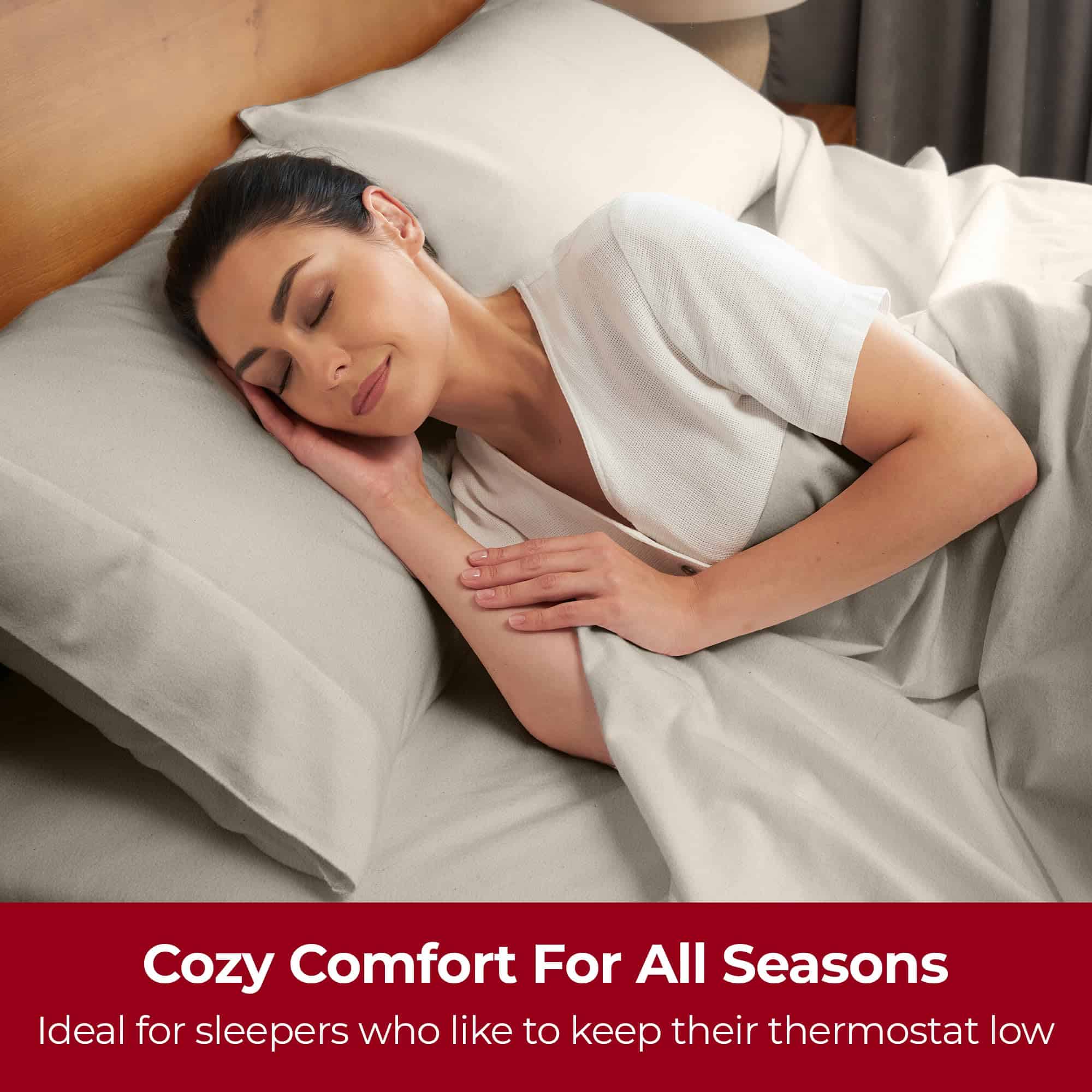 Juego de sábanas Mellanni de franela - Set de 4 piezas de - Imagen 4