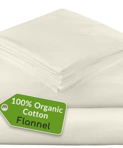 Juego de sábanas de franela Mellanni - 4 -Marfil