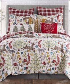 Juego de Colcha Navideña Folk Deer de Levtex Home -