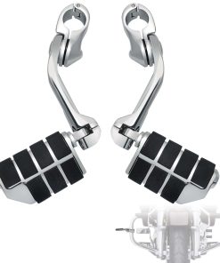 FOVPLUE 1.25" Highway Footpegs,Long -Chrome