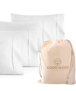 Set de 4 Fundas de Almohada Estándar Blancas de 1000 TC