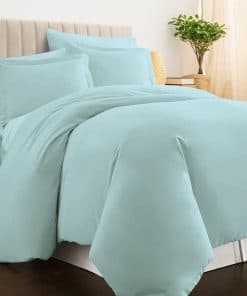 Juego de funda nórdica Twin de algodón puro al 100%, lujoso