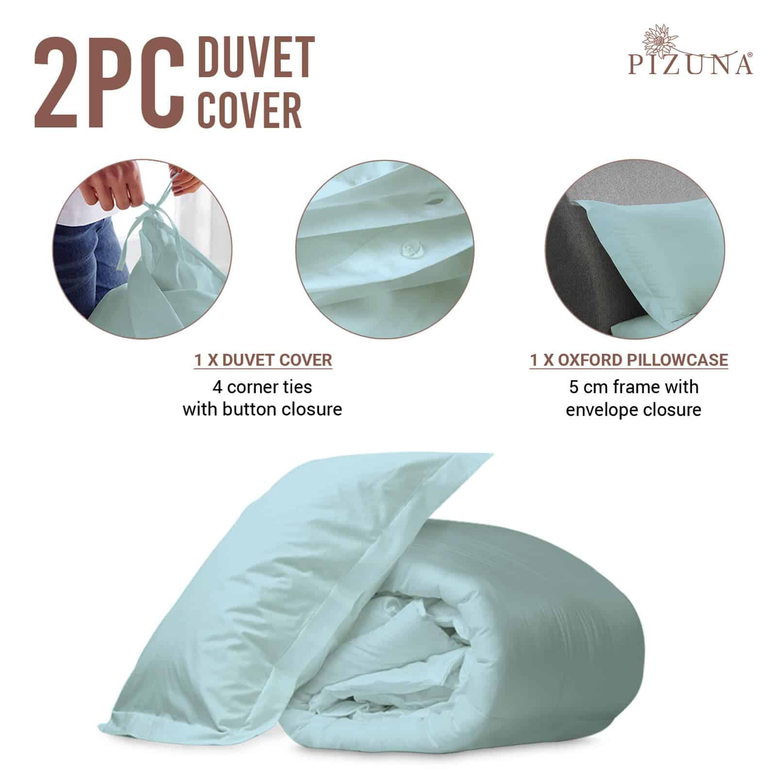 Juego de funda nórdica Twin de algodón puro al 100%, lujoso - Imagen 4