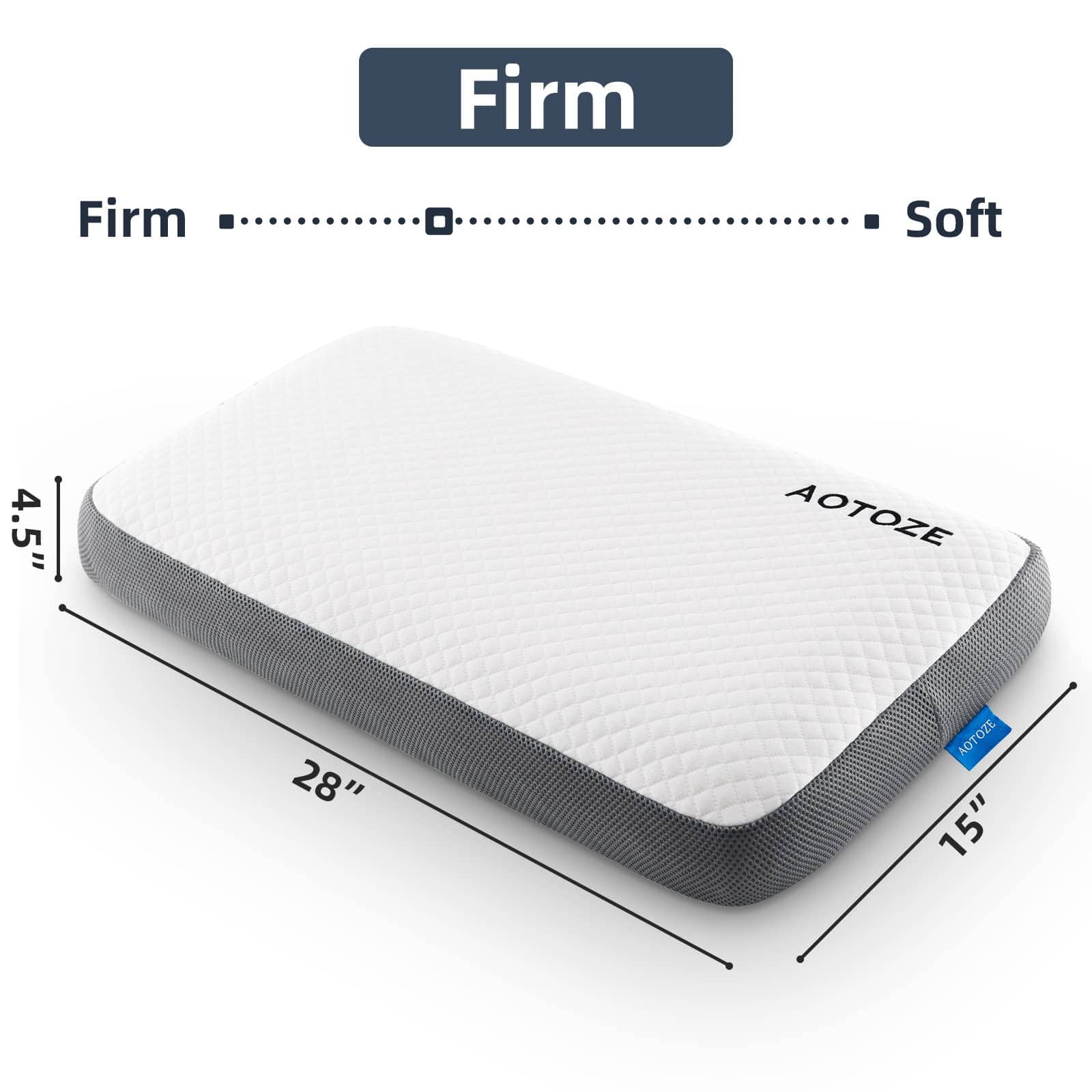 Almohada Firme de Espuma Viscoelástica AOTOZE, Almohada - Imagen 4