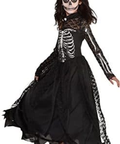 Disfraz de Princesa Esqueleto para Niñas de Amscan, Incluye