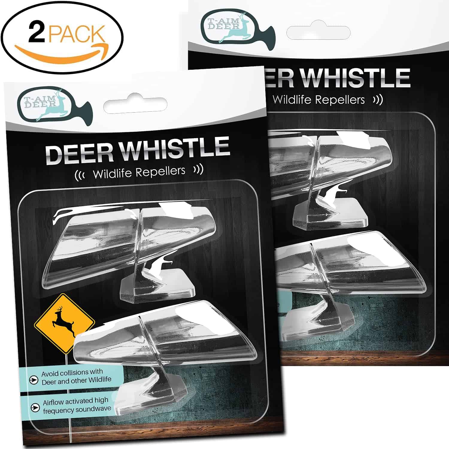 Silbato para ciervos cromado para autos, SUV, camiones, - Imagen 3