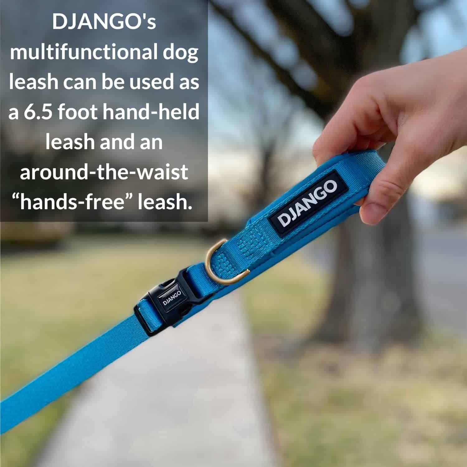 Correa de perro de aventura ajustable y manos libres DJANGO - Imagen 3