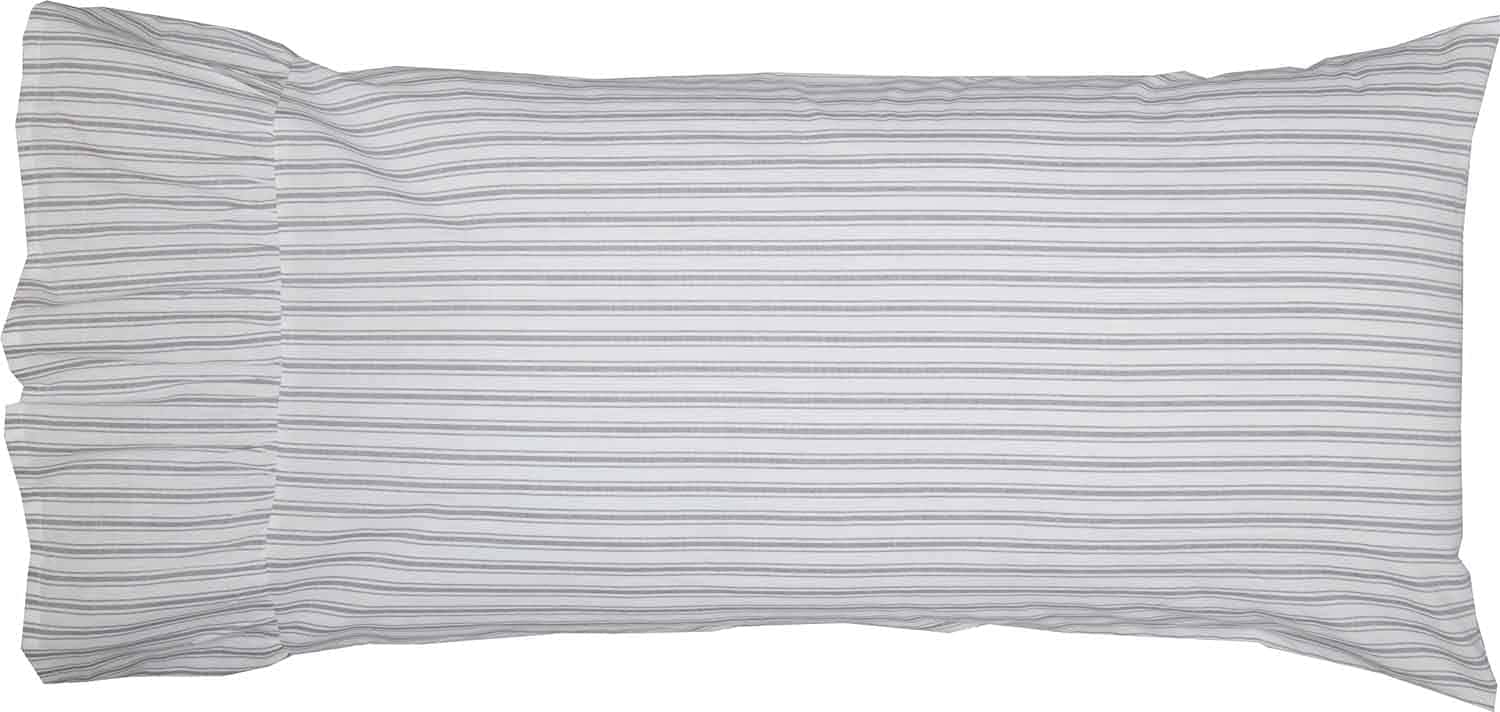 Piper Classics Fundas de Almohada King con Volantes a Rayas - Imagen 4