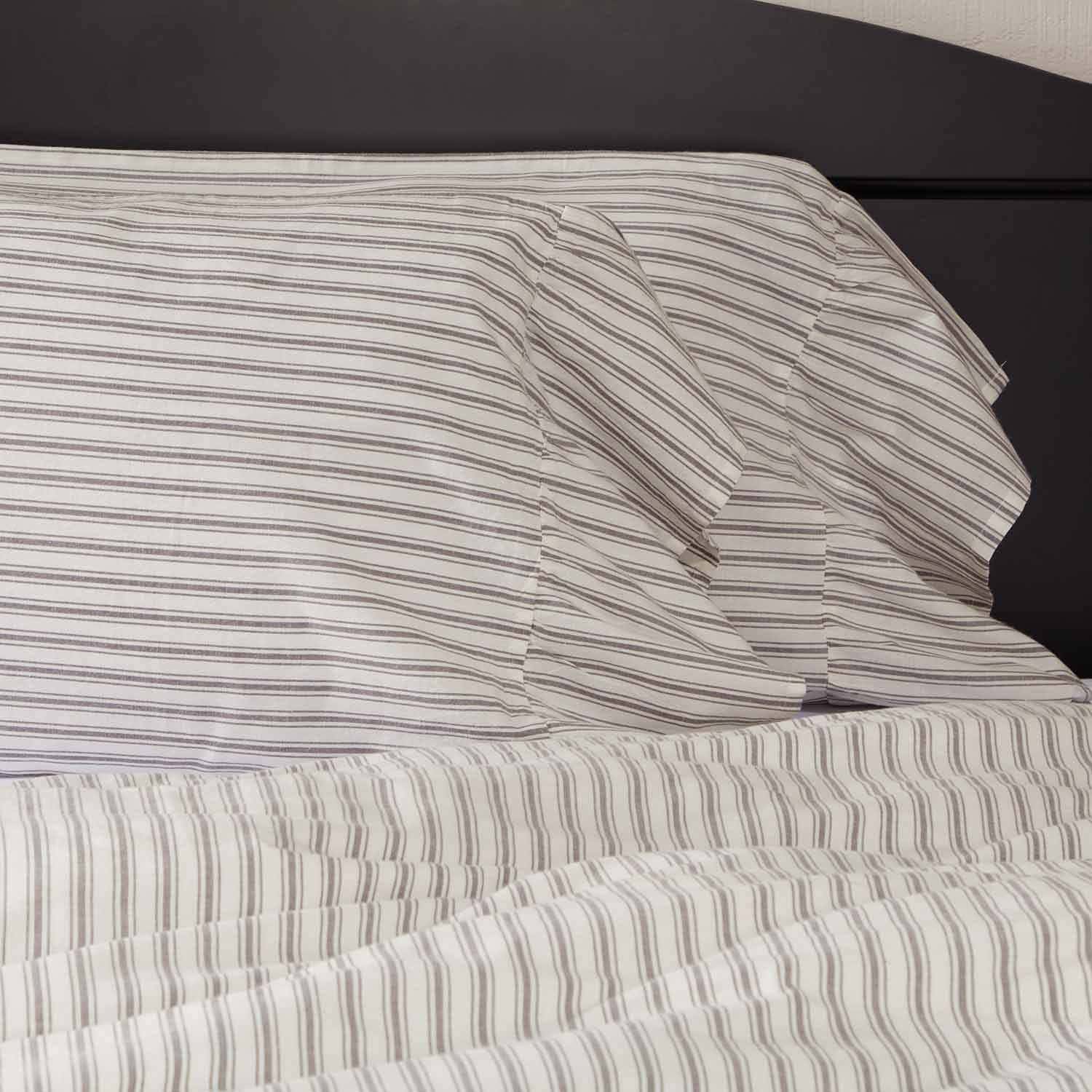 Piper Classics Fundas de Almohada King con Volantes a Rayas - Imagen 3