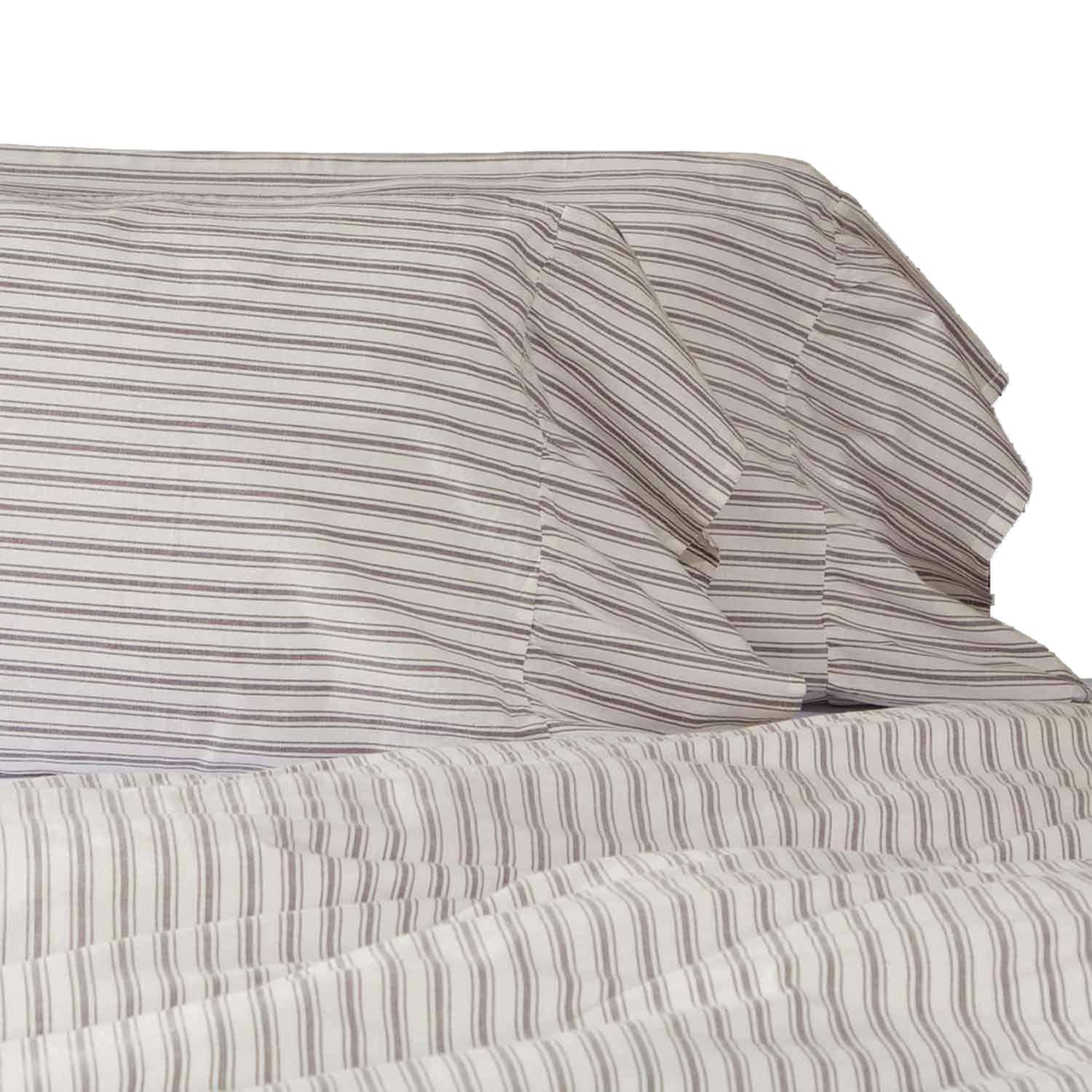 Piper Classics Fundas de Almohada King con Volantes a Rayas