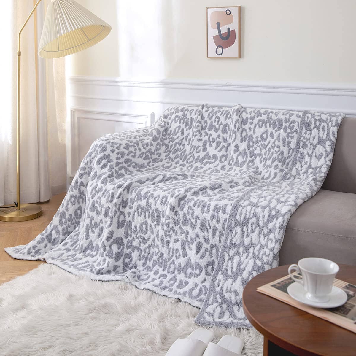 Manta de Leopardo MH MYLUNE HOME Grande y Suave de - Imagen 6
