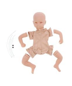 Kit de muñeca en blanco HAOX, kit de muñeca bebé sin pintar