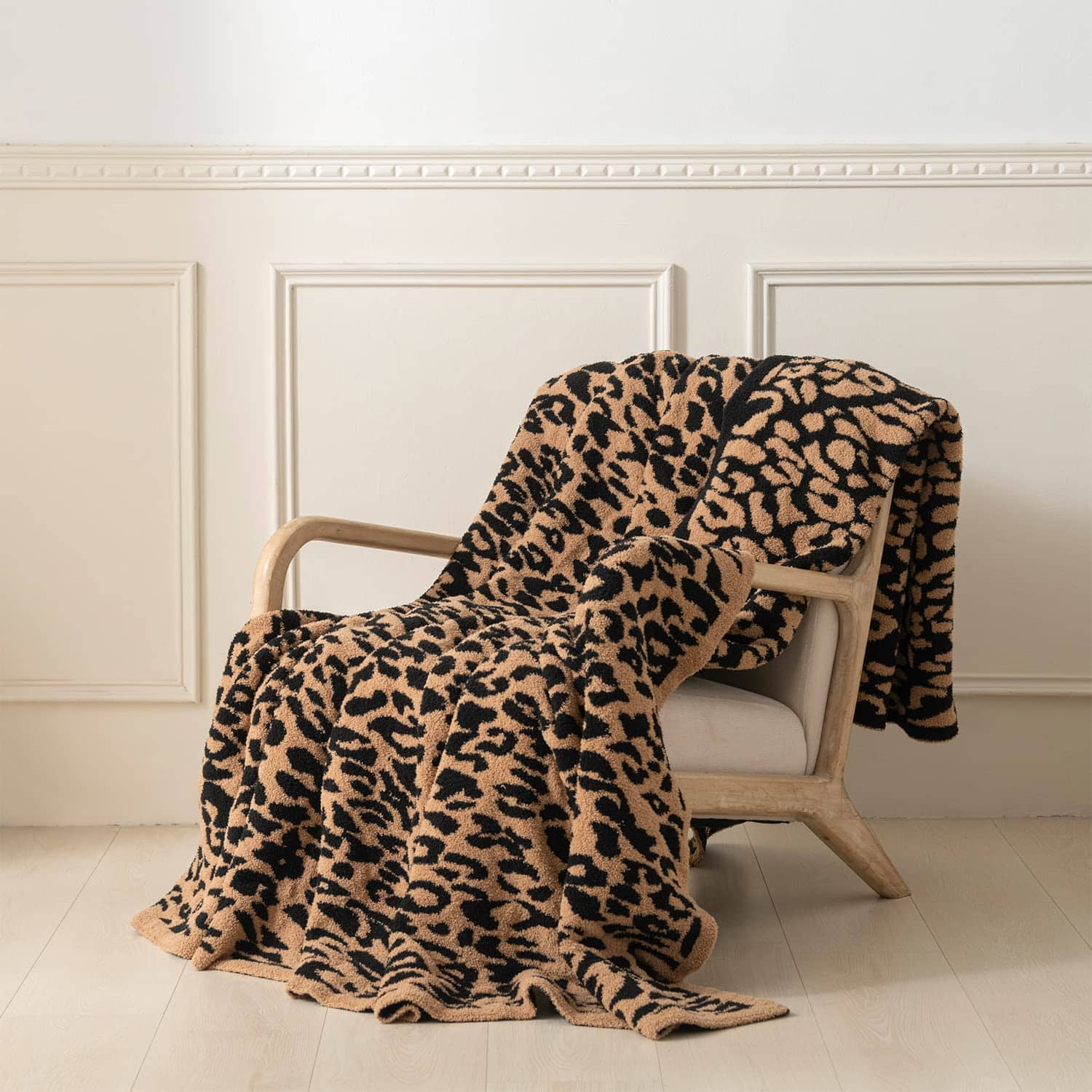 Manta de Lana de Leopardo Ultrablanda MH MYLUNE HOME (50x60 - Imagen 3