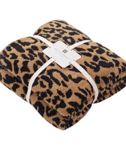 Manta de Lana de Leopardo Ultrablanda MH MYLUNE HOME (50x60