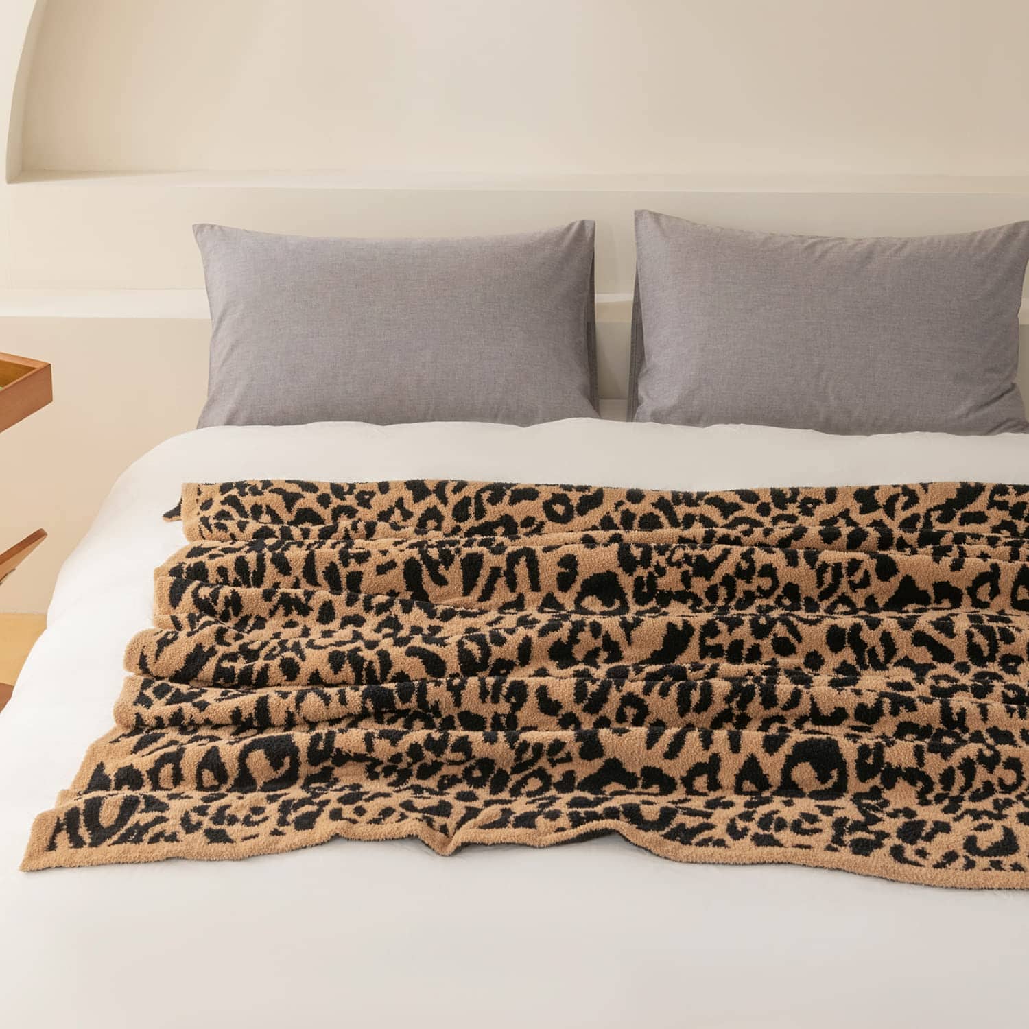 Manta de Lana de Leopardo Ultrablanda MH MYLUNE HOME (50x60 - Imagen 6