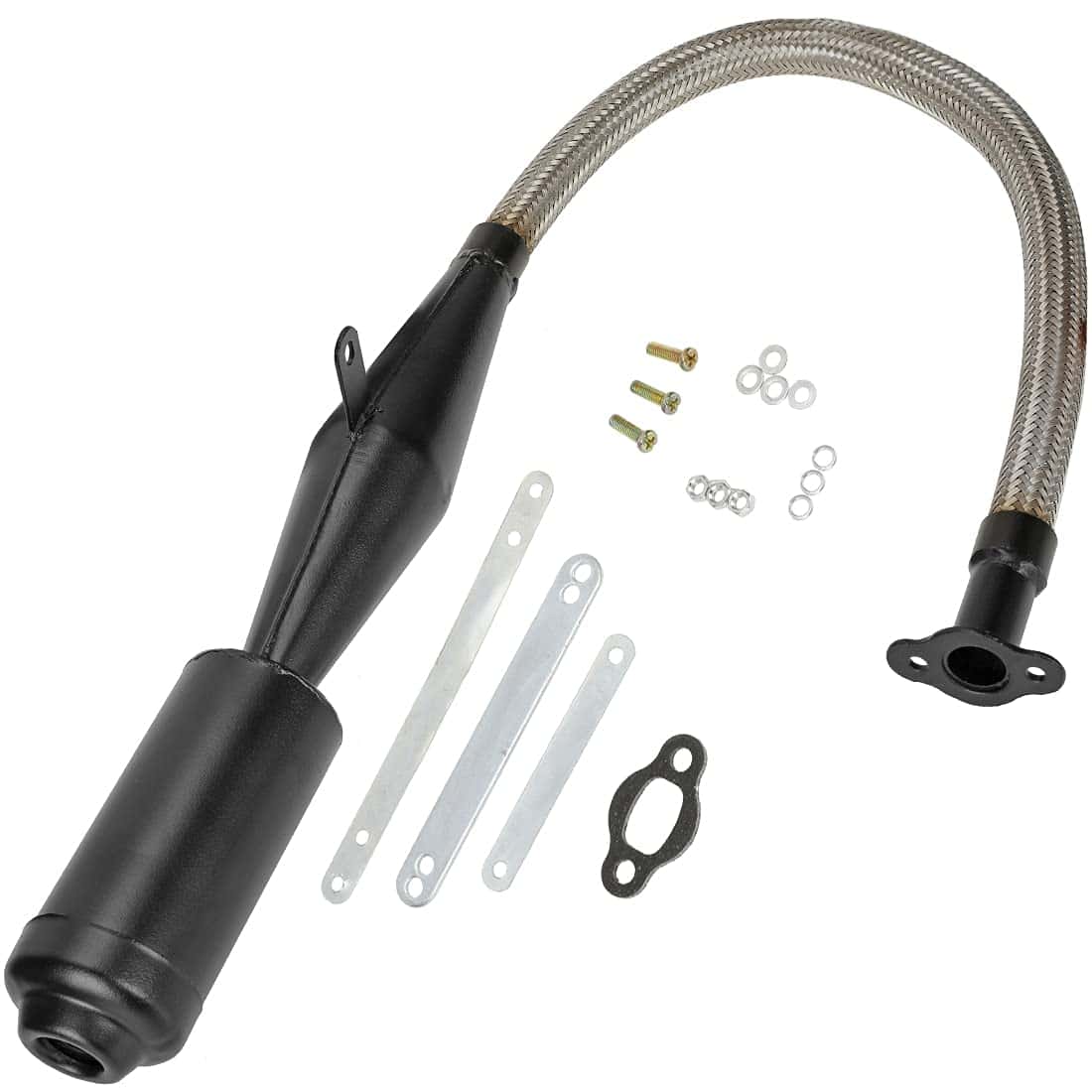 FVRITO Tubo de Escape Flexible de Acero Inoxidable para