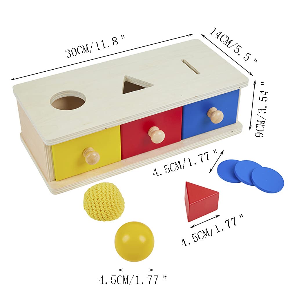 Caja Montessori con Cubos y Cajones Caja de Monedas Caja de - Imagen 7