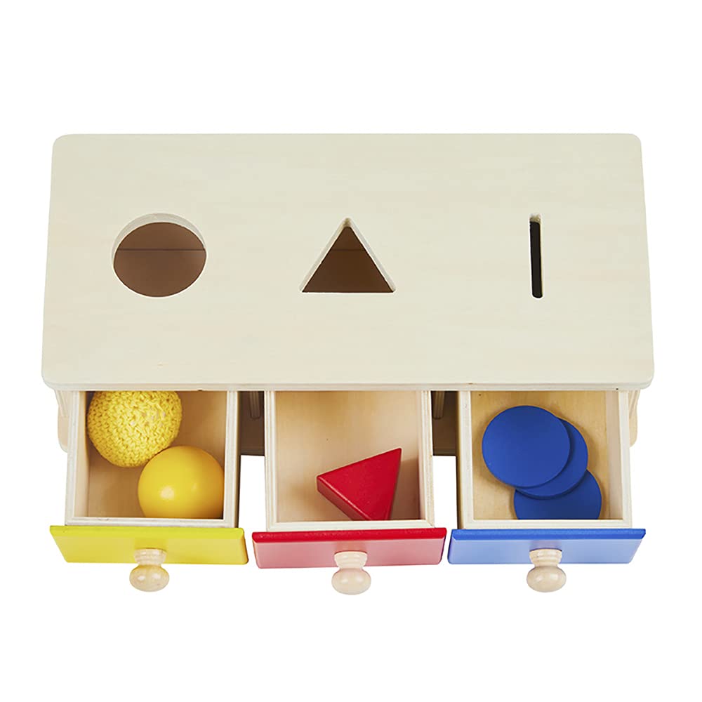 Caja Montessori con Cubos y Cajones Caja de Monedas Caja de - Imagen 4