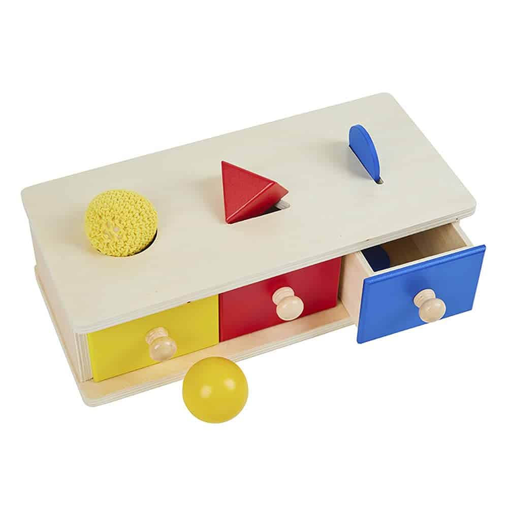 Caja Montessori con Cubos y Cajones Caja de Monedas Caja de