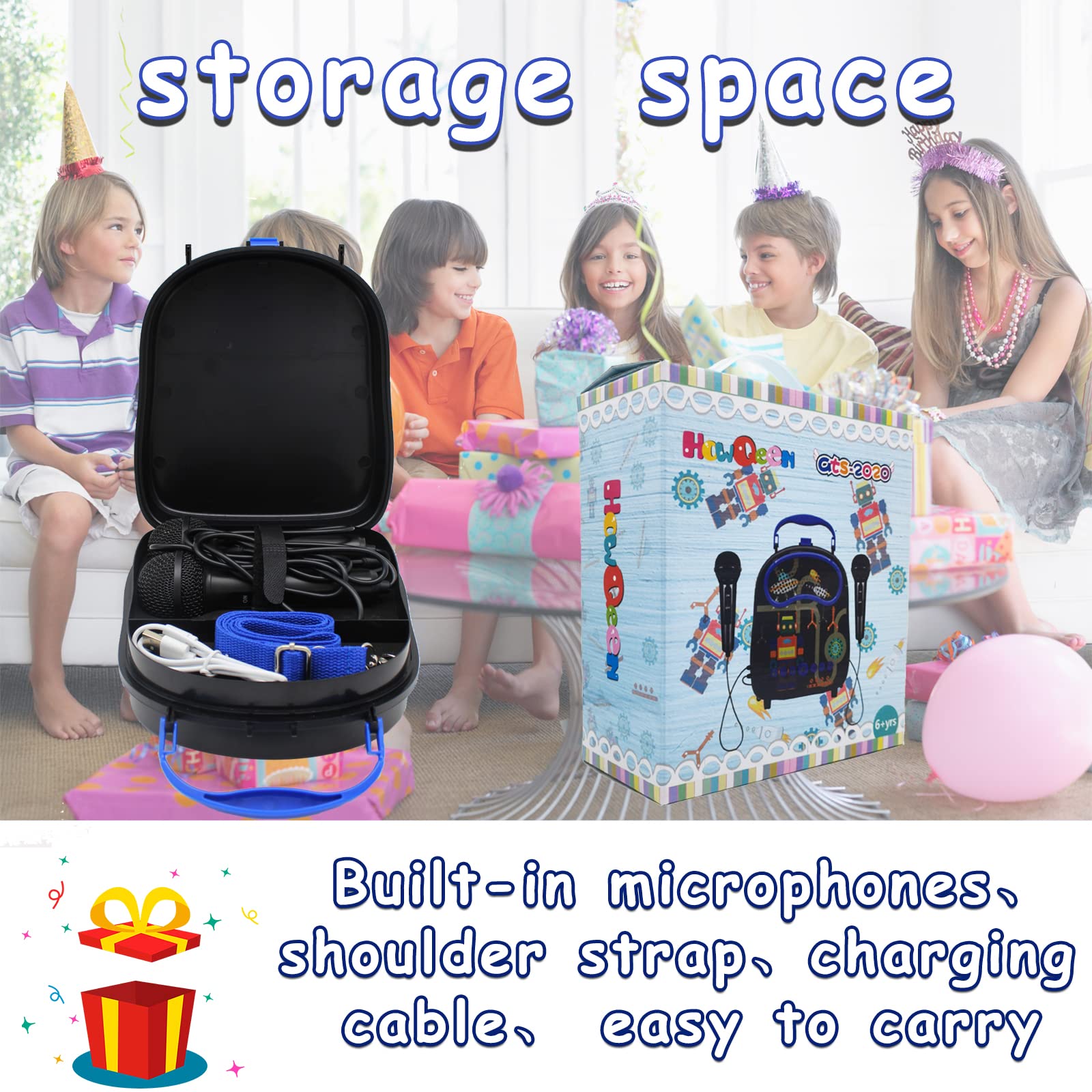 Máquina de Karaoke para Niños y Niñas con 2 Micrófonos - Imagen 4