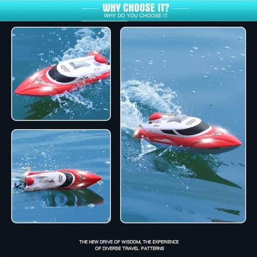 Tounlinx RC Boats con 3 Baterías Alta Velocidad(21.7MPH+) - Imagen 8