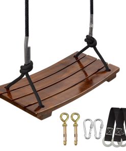 Asiento de columpio de madera PELLOR, Columpio de madera