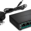 Switch PoE+ Gigabit de 5 puertos TRENDnet, Interruptor DIP