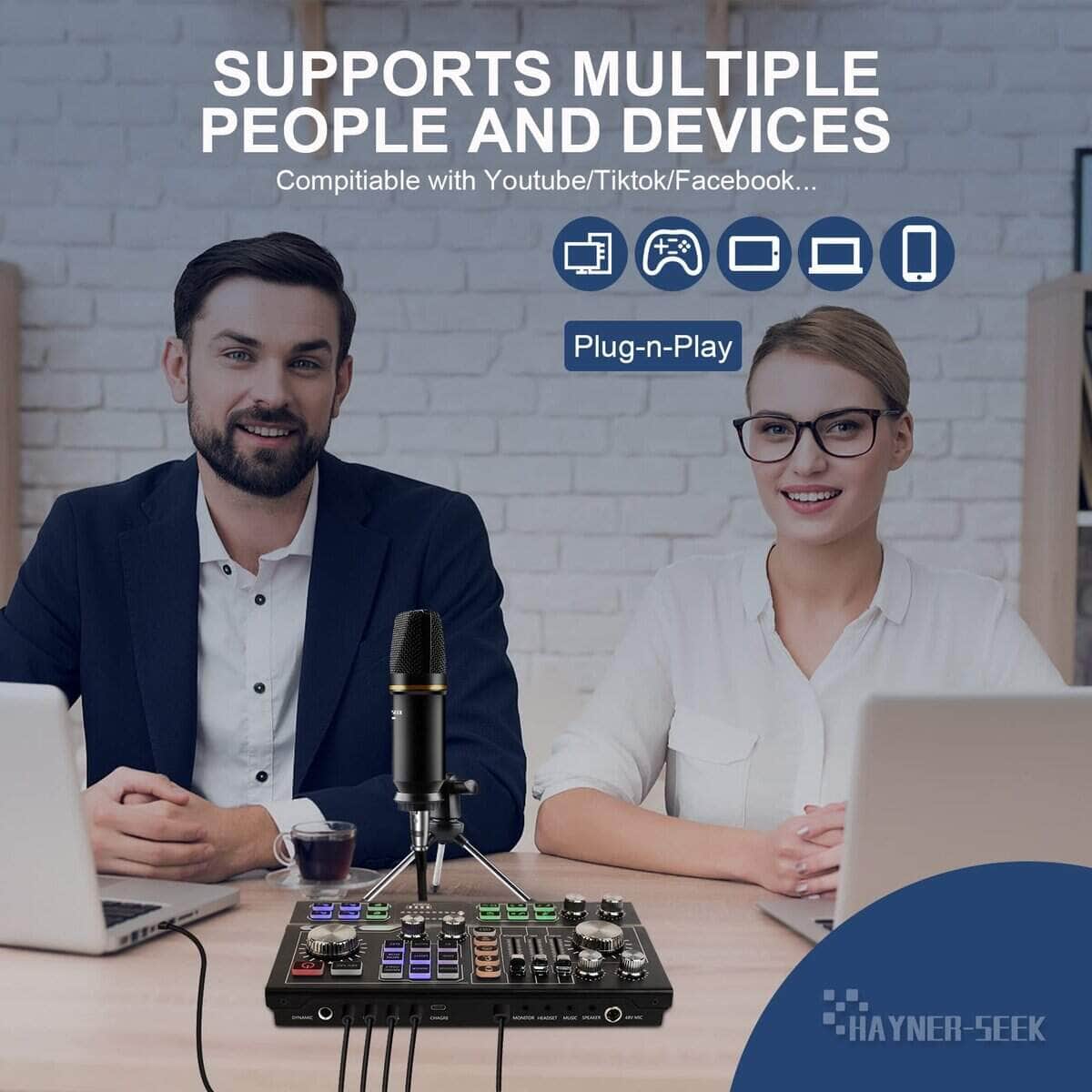 Equipo de Podcast Aluminio con Panel de Aleación con - Imagen 7