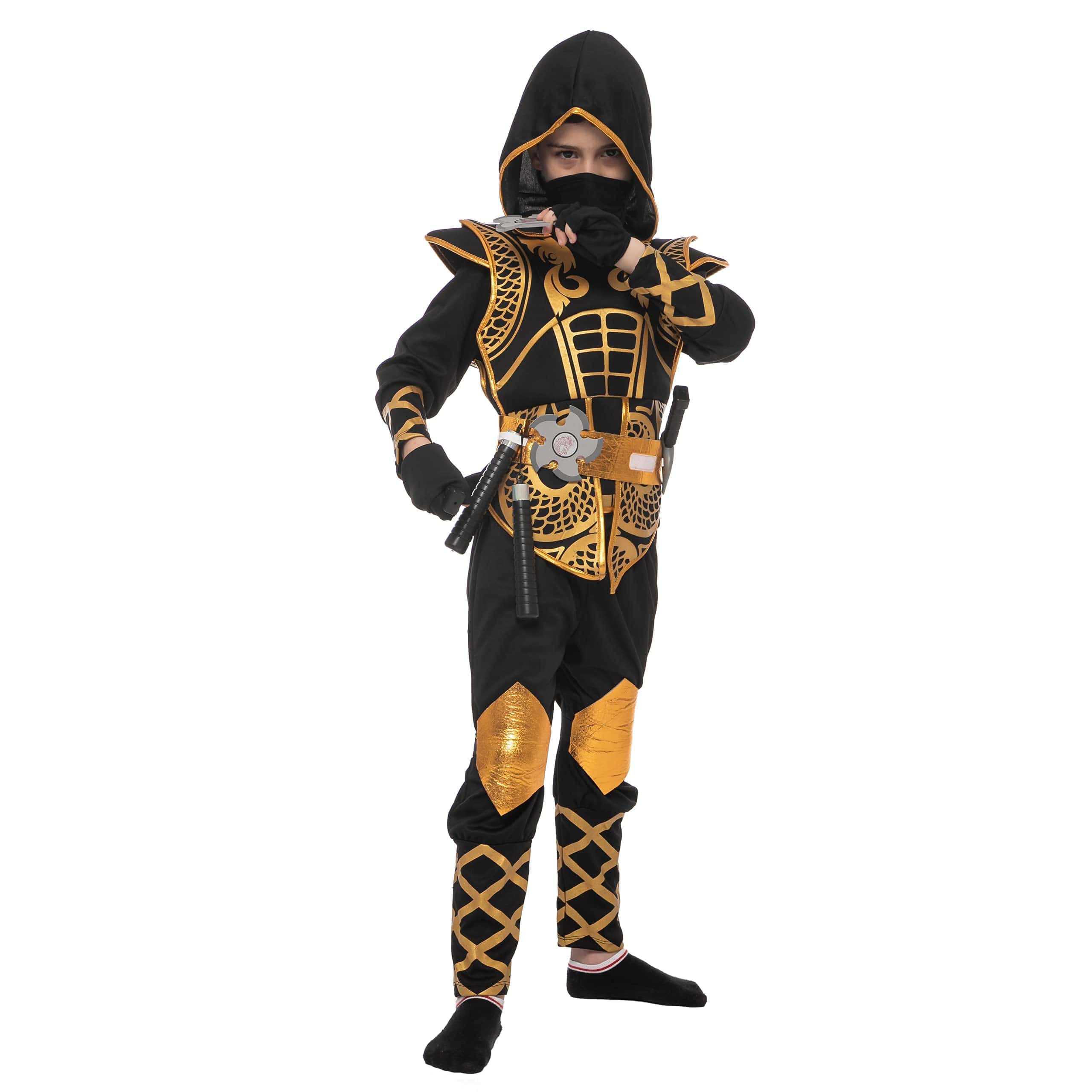 Conjunto de Disfraz Deluxe Golden Ninja Spooktacular - Imagen 6