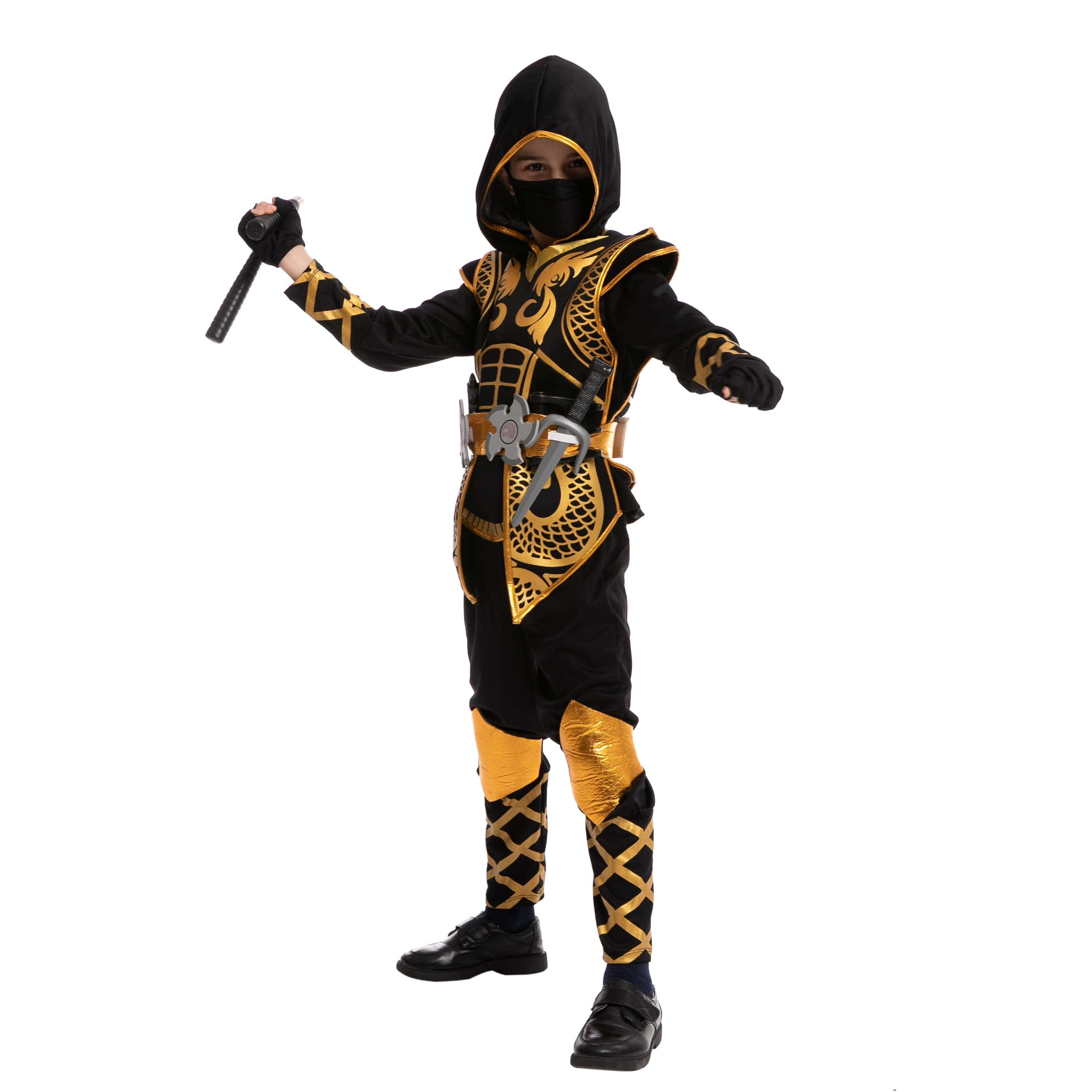 Conjunto de Disfraz Deluxe Golden Ninja Spooktacular - Imagen 5