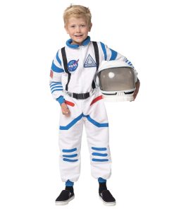 Disfraz de Astronauta Blanco con Detalles en Negro para