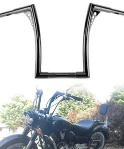 Manillar de Ape Hanger de 1-1/4" Fat Black Rise 14 pulgadas