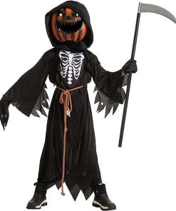 Disfraz de Espantapájaros Calabaza Niño para Halloween con