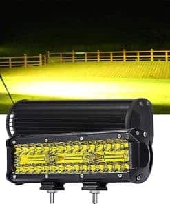 Barra de luces amarillas LED de 9 pulgadas 2 piezas 360W