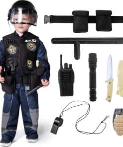 Disfraz de Policía SWAT para Niños, Conjunto de Disfraz de