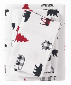 Juego de sábanas de franela tamaño King de Great Bay Home -