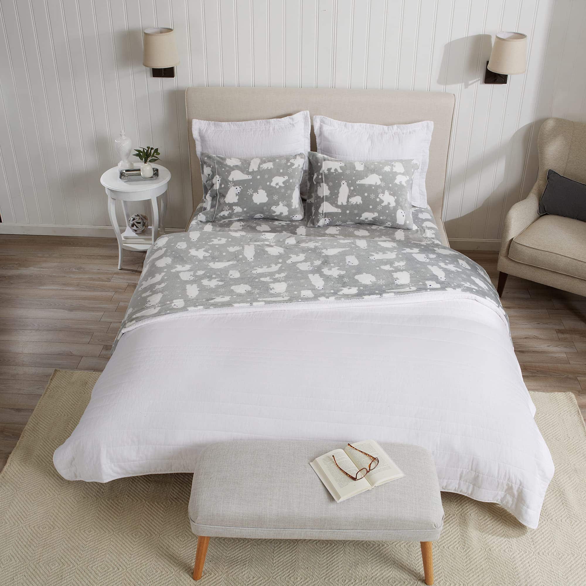 Juego de sábanas de microfelpa extra suave de gran bahía - Imagen 9