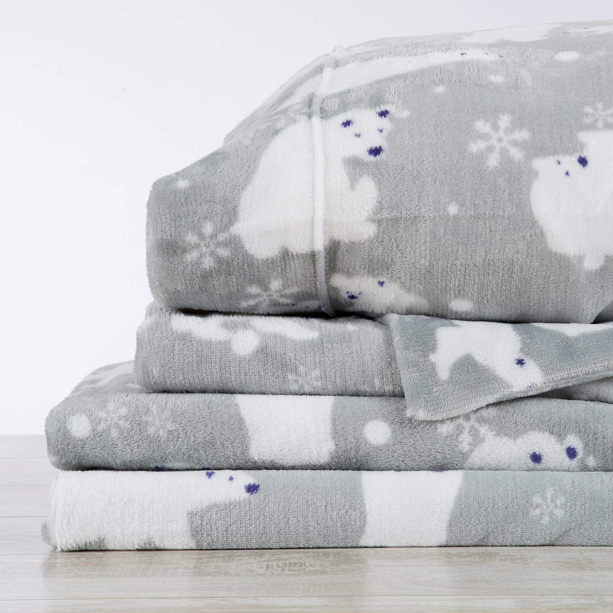 Juego de sábanas de microfelpa extra suave de gran bahía - Imagen 8