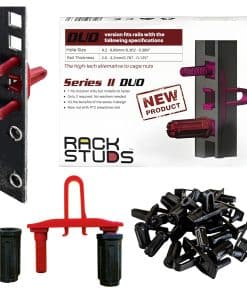 Rackstuds DUO50 1RU Series II Solución de Montaje en Rack -