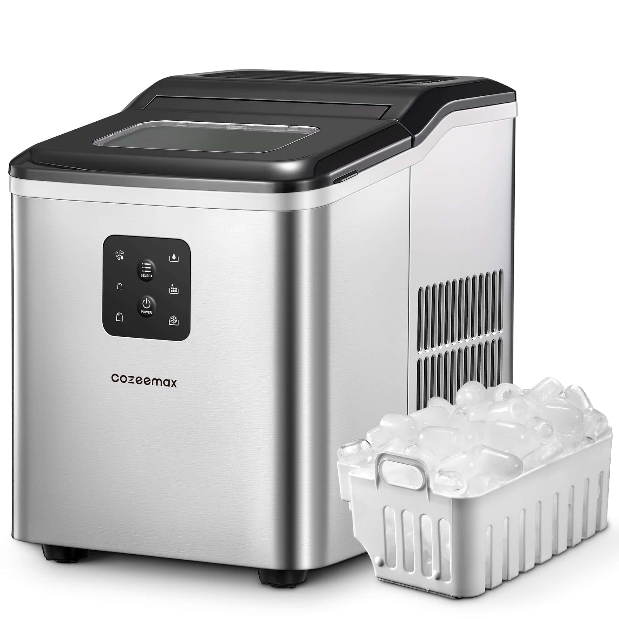 Máquina de Hielo Cozeemax para Mostrador, Autolimpieza,