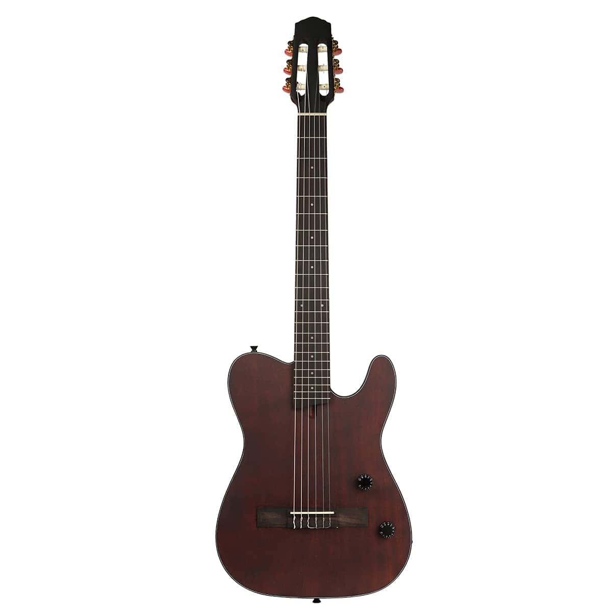 Guitarra Acústica Silenciosa de Nylon de 6 Cuerdas