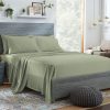 Juego de Sábanas Full Size 100% Orgánicas -Verde Salvia