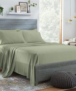 Juego de Sábanas de Cama California King orgánicas 100% de