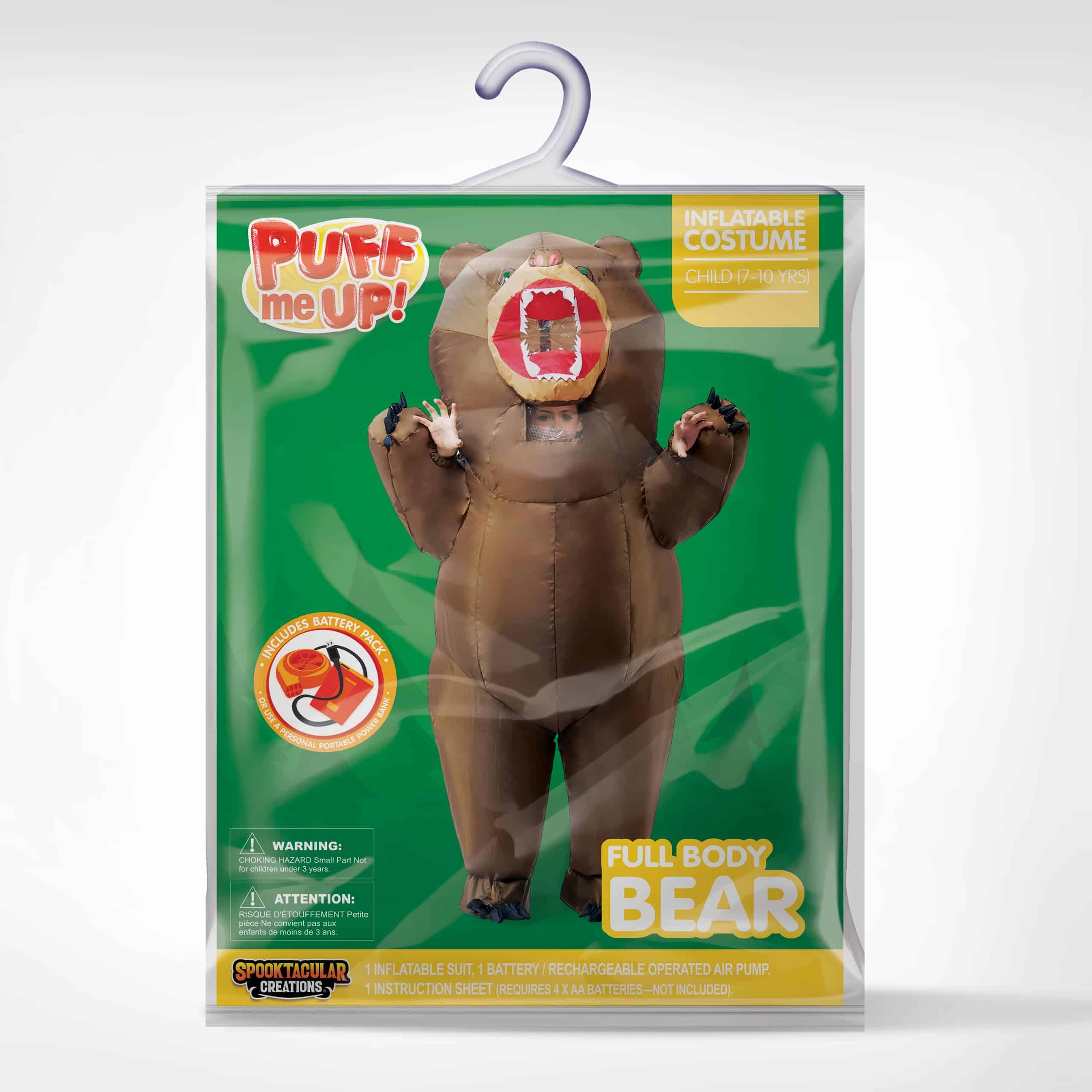 Disfraz Inflable Spooktacular Creations, Traje de Oso - Imagen 8