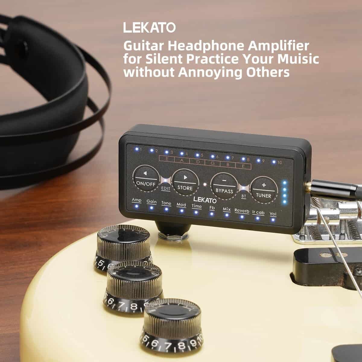 Amplificador de Auriculares para Guitarra LEKATO Micro Bass - Imagen 3