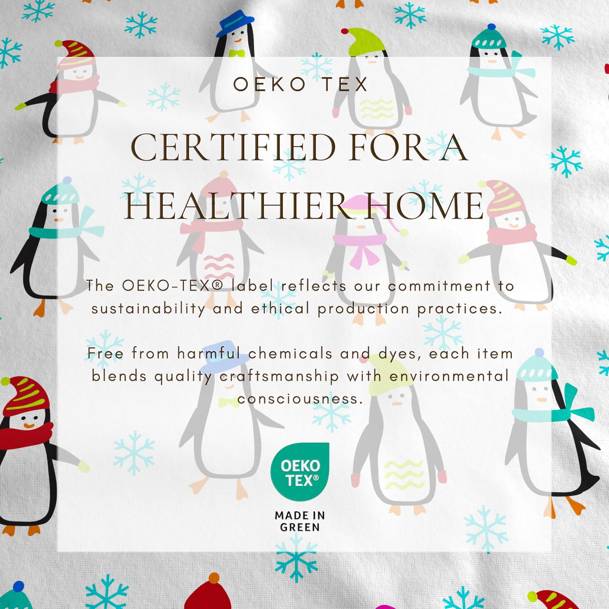 Juego de Sábanas de Franela Great Bay Home -Pingüinos - Imagen 6