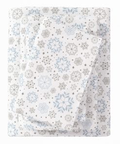 Juego de sábanas Great Bay Home Flannel -Copos de Nieve